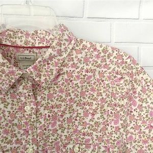 L.L.bean floral top
